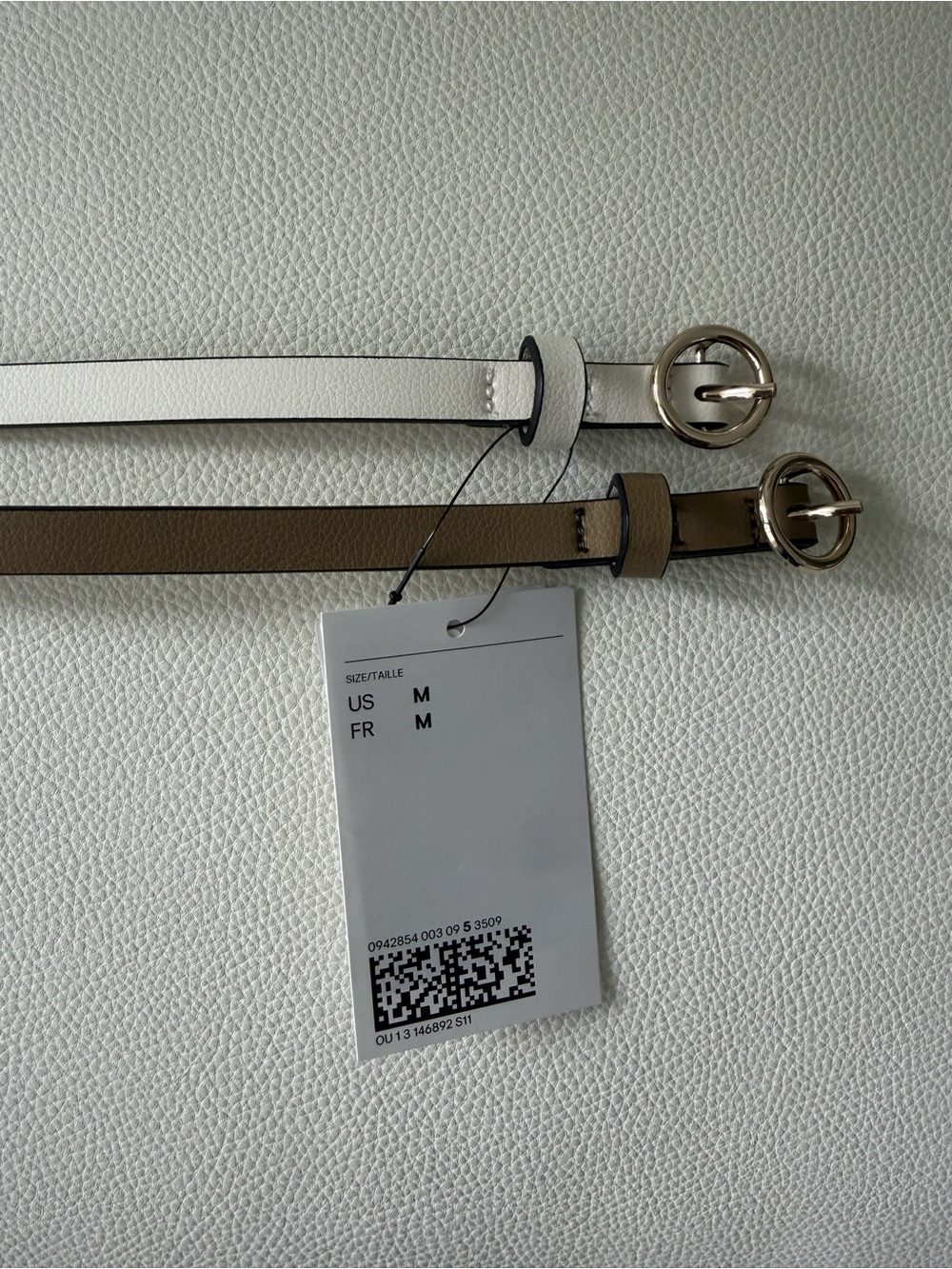 H&M Women’s 2-Pack Narrow Belts size M